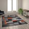 Flash Furniture Orange 6' x 9' Modern Color Blocked Area Rug ACD-RGTRZ861-69-OR-GG - alternate 1